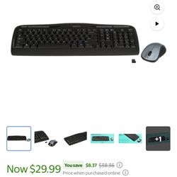 Logitech Full Size Wireless Combo KEYBOARD and MOUSE , Walmart Exclusive