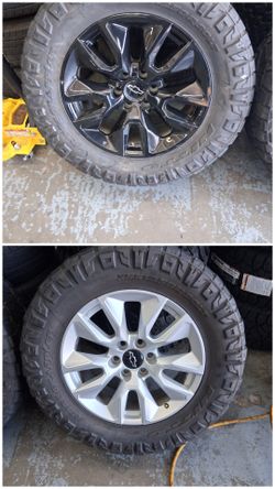 Chevy Silverado wheels and tires 35/12.50/R20