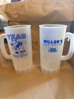 USNA plastic beer mugs