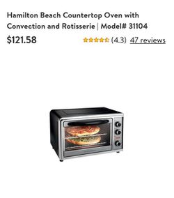 Hamilton Beach Countertop Oven with Convection & Rotisserie (31104)