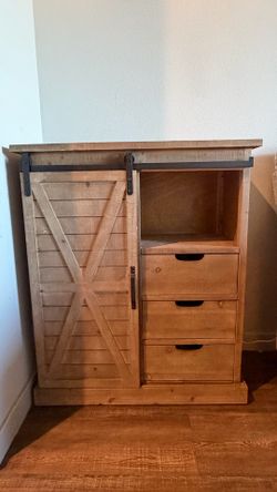 Farmhouse Sliding Barn Door Cabinet