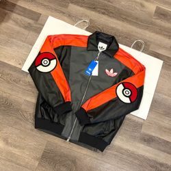 Pokemon x adidas Originals 8 Ball Leather Jacket “Charizard” Men’s Sizes S - XXL Brand New