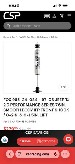 Fox shocks