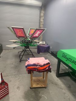 Full screen printing shop set up