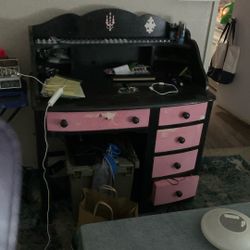 Pink/Black Dresser 