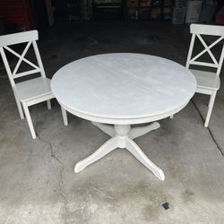 Kitchen Table/Dinning Table. Two Chairs 