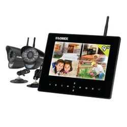 NEW Lorex Live SD+ 9" MONITOR/DVR Combo Kit with 2 WIRELESS Bullet CAMERAS