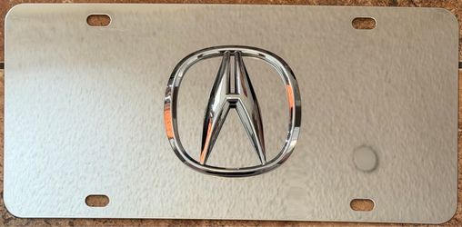 Acura Stainless Silver Plate Frame