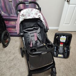 Graco Verb Click Connect Travel System with SnugRide Infant Car Seat 