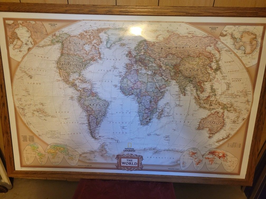 National geographic world map