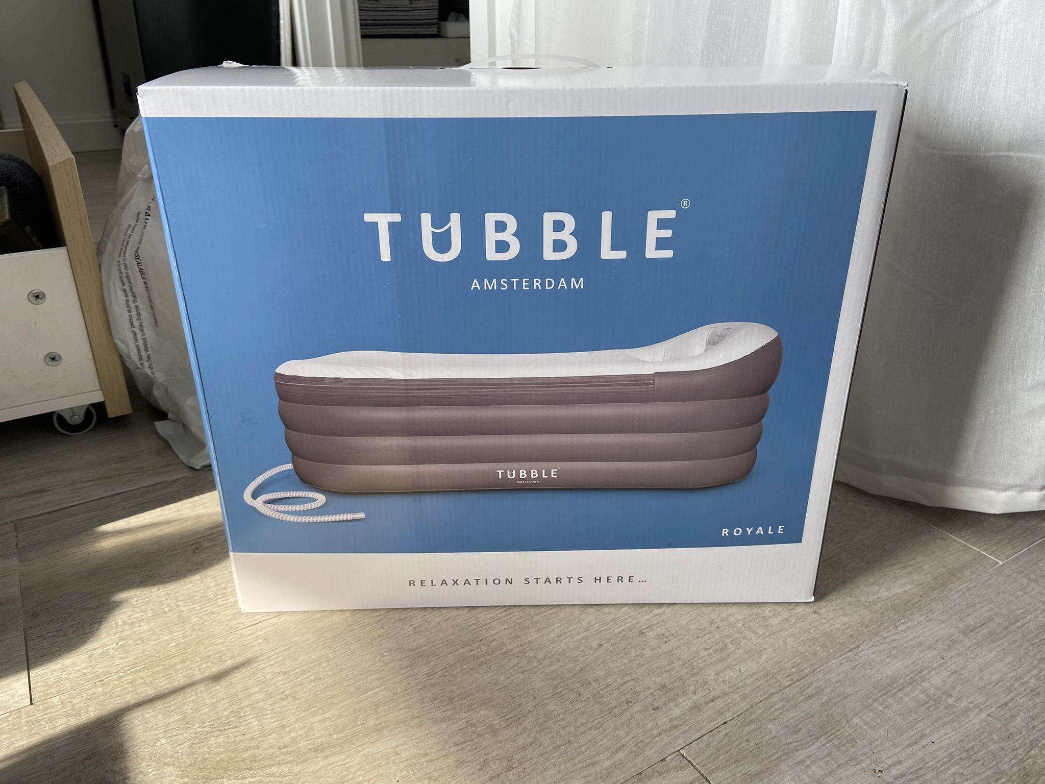 TUBBLE Adult Inflatable Bathtub (60 Gallons - HOT BATHS & ICE BATHS!)