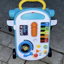 Baby Einstein Walker Blue With Orange Handle With Touch Toys 