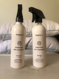 2 Bottles of Begley’s Waterless Pet Shampoo