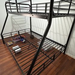 Metal Twin Over Full Bunk Bed