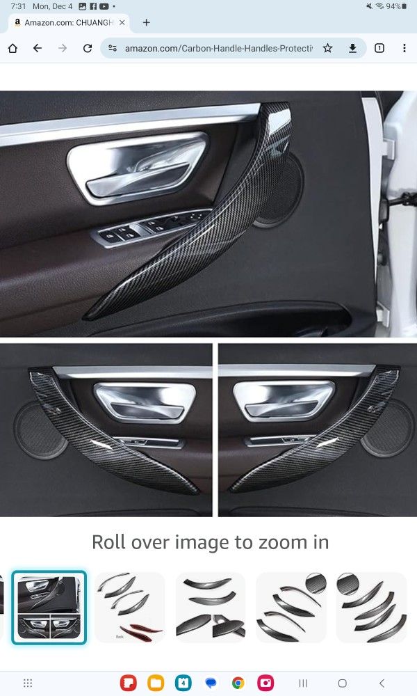 Carbon Fiber Car Door Handle Cover For BMW (355)