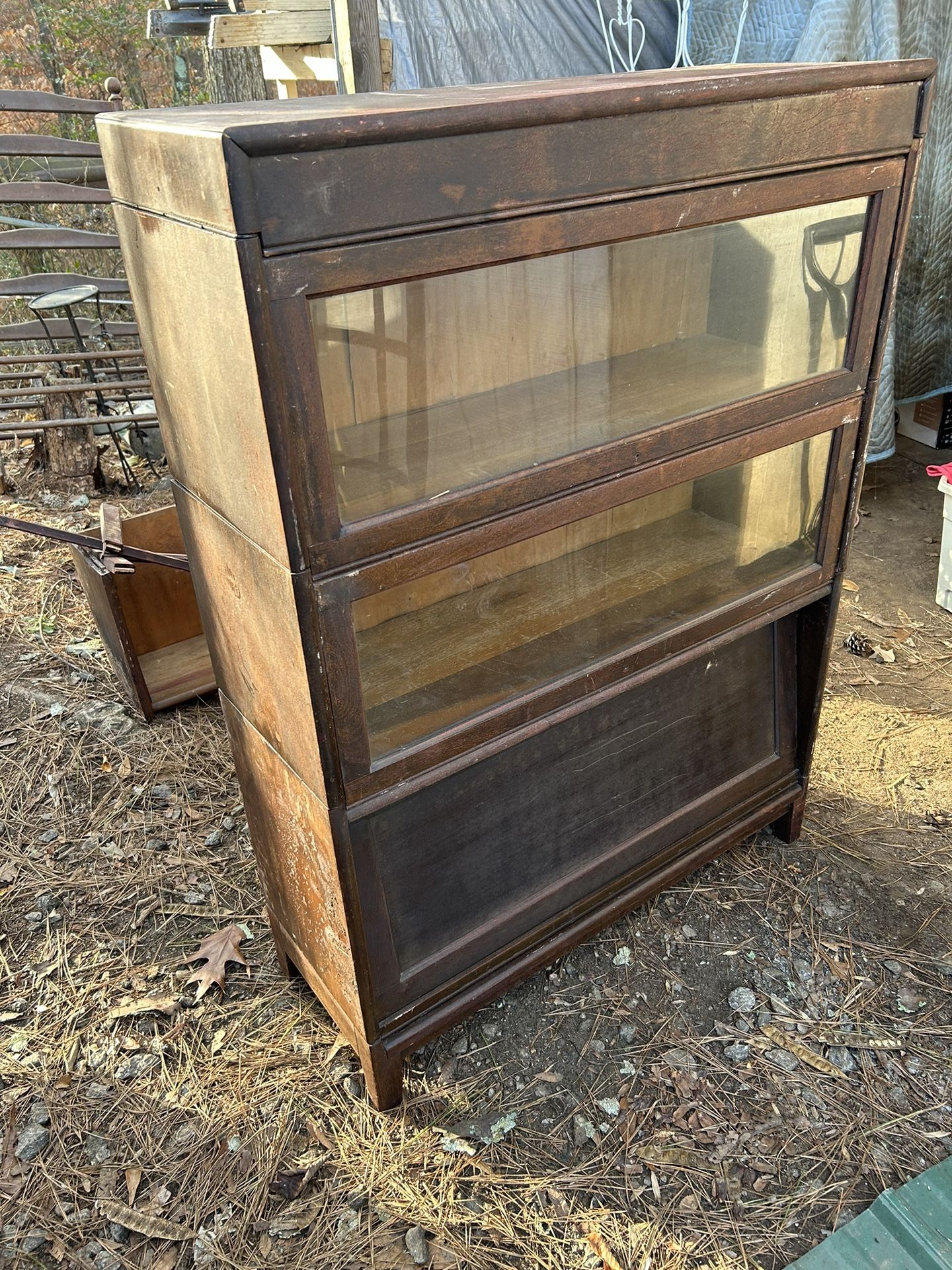 1910 Mahogany Lawyers Stack Bookcase