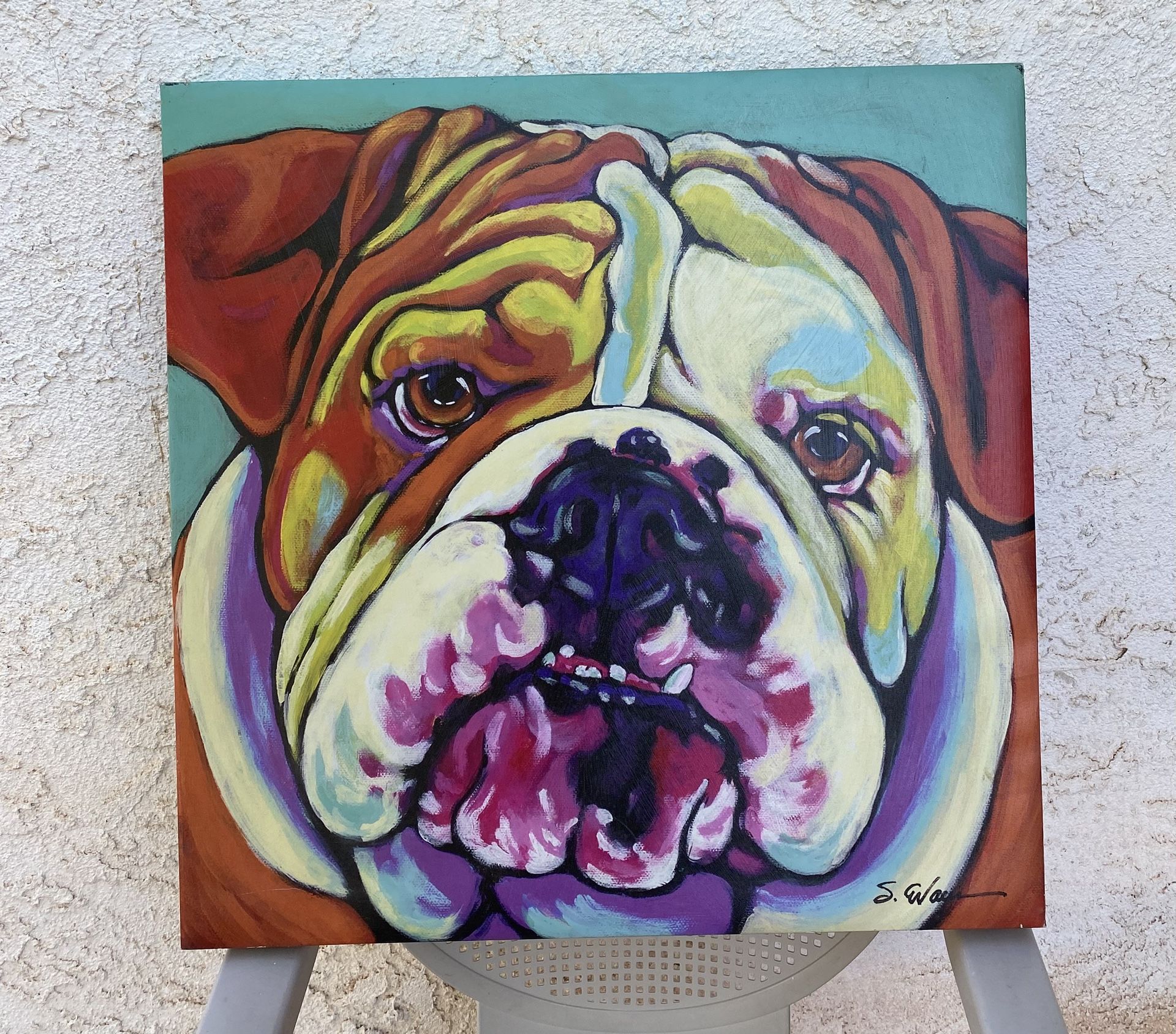 Bull Dog Painting 🐶