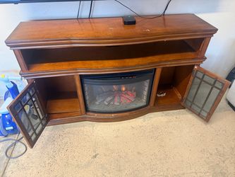Fire place tv stand