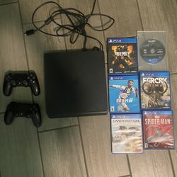 Perfect Condition PS4 Slim With Games