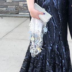 Evening party embellished dress