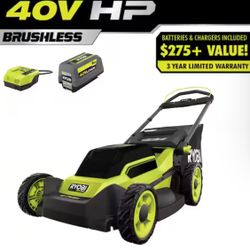 RYOBI 40V HP Brushless 20" Push Mower