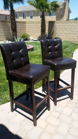 Bar stools 100% leather