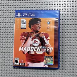 Madden NFL 20 Sony PS4 PlayStation 4 Video Game