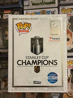 Funko POP! Hockey JACK EICHEL VGK Fanatics Exclusive Limited Edition 5000 2023 Stanley Cup Champion