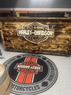Harley Davidson Wooden Bar