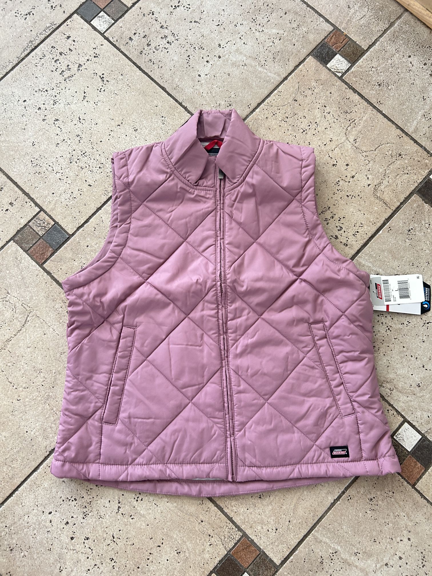 NWT Genuine Dickies women water resistant quilted vest Size L