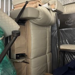 White leather couch. Great condition.