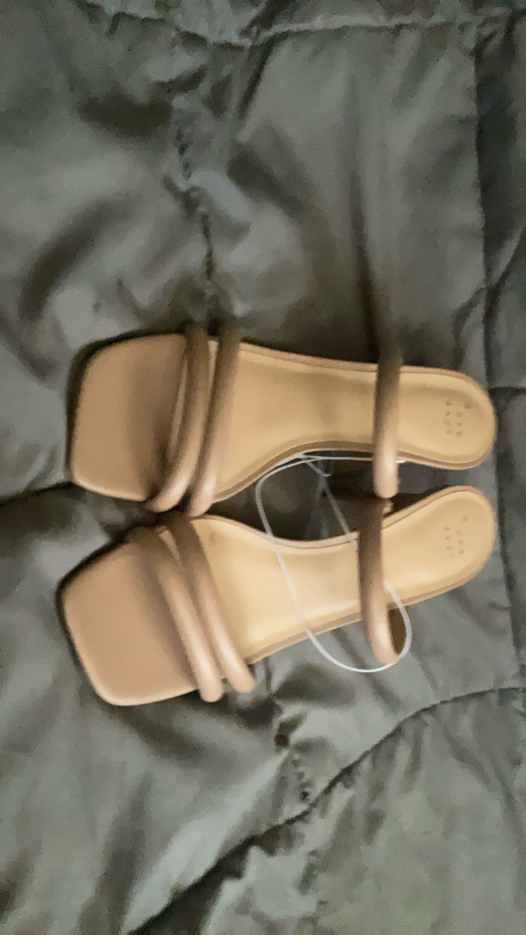 Light Brown Slip On Open Toe