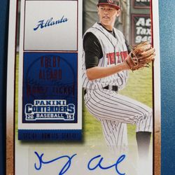 Atlanta Braves Kolby Allard Autographed Baseball Card SEE DESCRIPTION AND PHOTOS 
