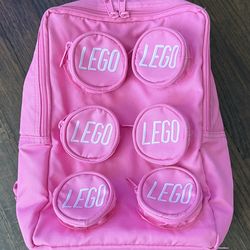 Lego Store Pink Brick Bag Tote Backpack