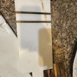 Gold And White Cutlery Board