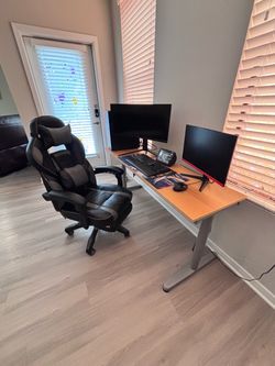Gaming chair and desk