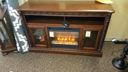 60 inch wide tv stand with fire place
