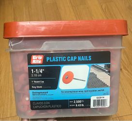 Plastic cap nails
