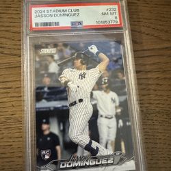 Jason Dominguez Rookie Card. PSA 8