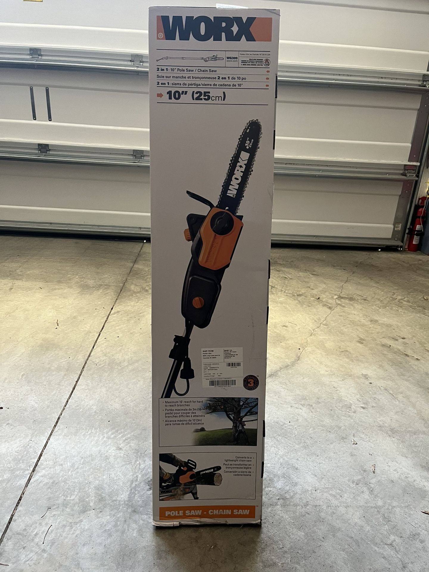 Brand New Electric Pole Saw, Chainsaw and Pole Saw All in One