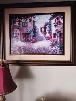 Street scene painting