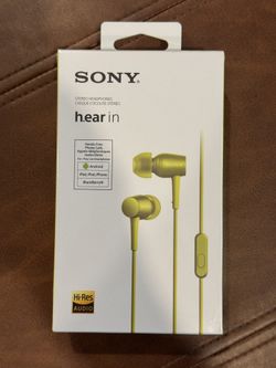 Sony hear in Wired Earbuds – Hi-Res Audio – New, Sealed