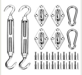 1500 LB Capacity Heavy Duty Sun Shade Sail Canopy Hardware Kit