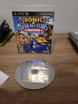 Sonic & Sega All-Stars Racing (Sony PlayStation 3, 2010) PS3