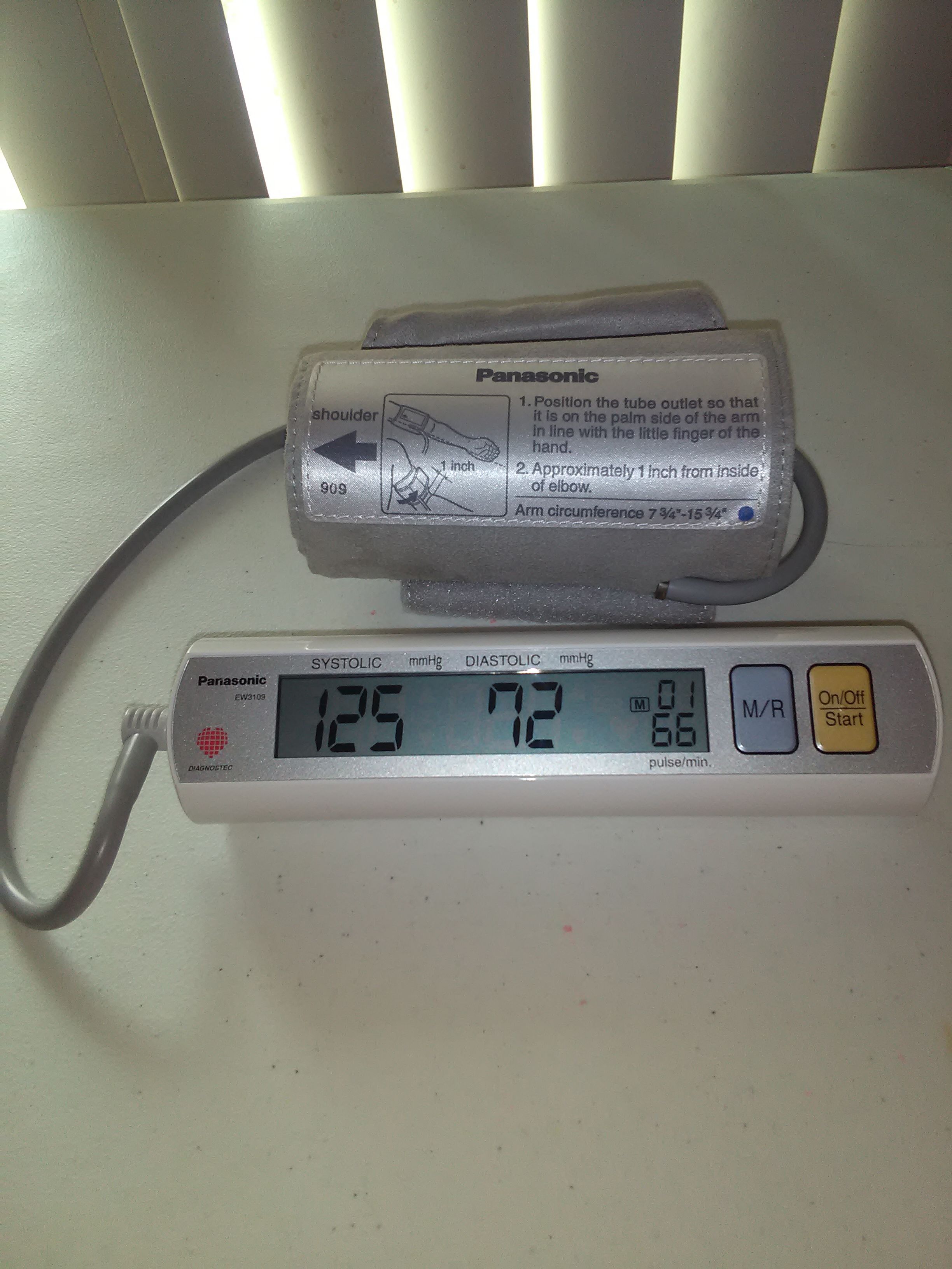 Panasonic automatic blood pressure monitor