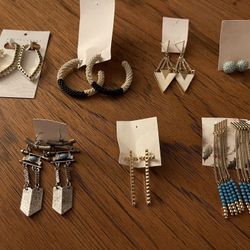 Various Fashionable Earrings for Pierced Ears - $5.00 Per Pair (See Description)