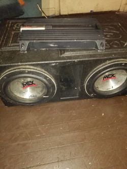 Mtx Supa bass box nd amp