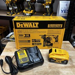 Dewalt 20v Xr 1” Sds Plus Rotary Hammer With Battery And Charger 