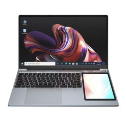 UNIWA ULAP Q15ZR Laptop, 16GB+1TB, 15.6 inch and 7 inch Dual Display Windows 11 Intel Alder Lake N100 Octa Core, US Plug