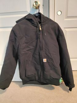Carhartt active duck jacket black size medium
